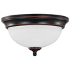 Satco 62-1557 LED 19W 11 Flush Mount 3000K Mahogany Bronze Finish