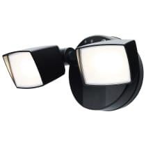 Satco 65-996 LED 2 Head Security Flood Black Finish