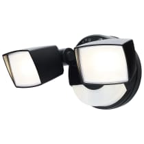 Satco 65-998 LED 2 Head Security Flood Black Finish