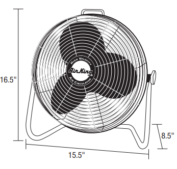 Air King’s 12 Pivoting Floor Fan