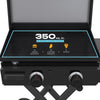 Charbroil® 22 Performance Series™ Folding Cart 2 Burner Portable Propane Gas Griddle Black