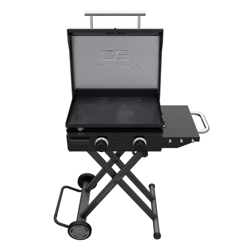 Charbroil® 22 Performance Series™ Folding Cart 2 Burner Portable Propane Gas Griddle Black