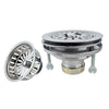 Plumb Pak Stainless Steel Glass-Friendly Insert Adjustable Flat Top Basket Strainer