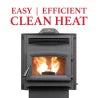 Ashley AP5617-W Pellet Stove 90 lb. Hopper (2,200 Sq. Ft.)