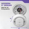 Kidde DETECT Combo Smoke + CO Alarm, Hardwired with AA Backup Battery and Voice Alerts