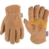 Wells Lamont Men’s Cowhide Leather Shirred Wrist Gloves