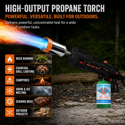 Flame King BlazeTac FK2000 Propane Torch Gun Weed Burner, Trigger Ignition