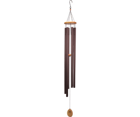 Panacea Wood & Aluminum Wind Chime Bronze 57