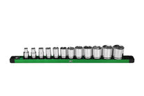 SK Tools 3/8 Drive, 12 Piece, 6 Point, Standard, SAE Chrome Socket Set