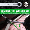 SK Tools 8 Piece SAE Combination Wrench Set