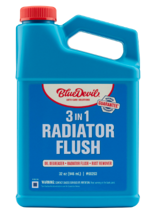 Blue Devil 3-In-1 Radiator Flush With Oil Degreaser - 32 ounce