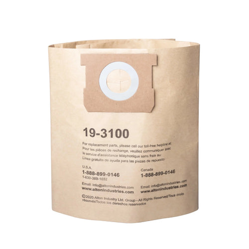 Alton Industries 19-3100 - Stanley Disposable Filter Bag for Wet/Dry Vacuums