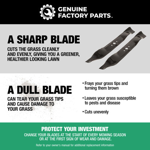 Cub Cadet 2-in-1 Blade Set for 46-inch Cutting Decks