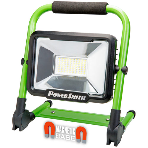 PowerSmith 3000 Lumen Rechargeable LED Work Light With Foldable Magnetic Base