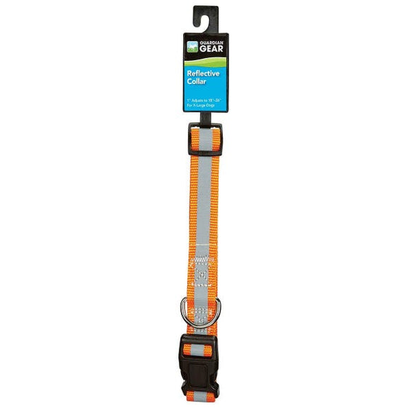 Boss Pet Guardian Gear Reflective Collar 18-26In Orange