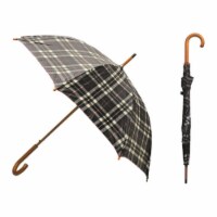 Big Time Products Llc Rainbrella 48129 46 in. Black & Red Plawood Umbrella - Pack of 16