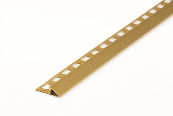 M-D Building Products Tile Edge Reducers – 3/8″ x 96″ Satin Brass (3/8″ x 96″, Satin Brass)