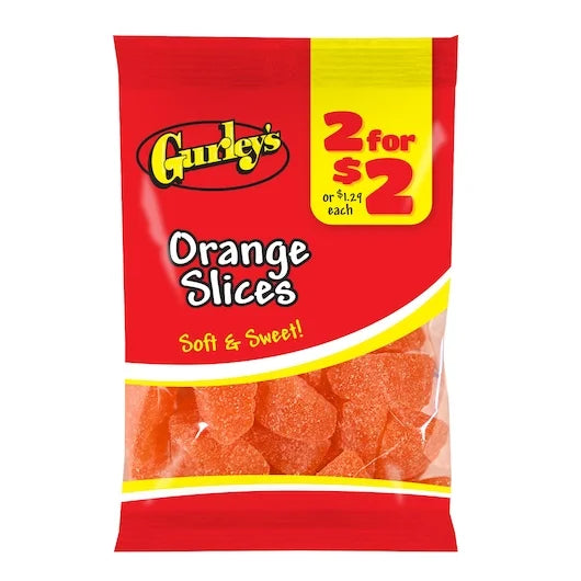 Gurley's Soft and Sweet Orange Slices Candy Case