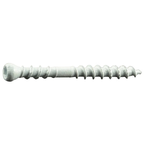 Monster Fastener #8 x 1-5/8 White XL1500 Coated Steel Composite Star Drive Trim Head Screws