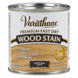 Fast Dry Interior Wood Stain, Oil-Based, Spring Oak, 1/2-Pt.