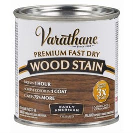 Fast Dry Interior Wood Stain, Oil-Based, Early American, 1/2-Pt.