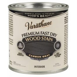 Fast Dry Interior Wood Stain, Oil-Based, Carbon Gray, 1/2-Pt.