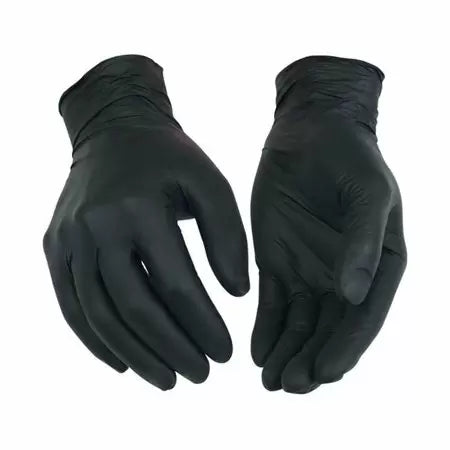Kinco Nitrile Disposable Gloves Large, Black
