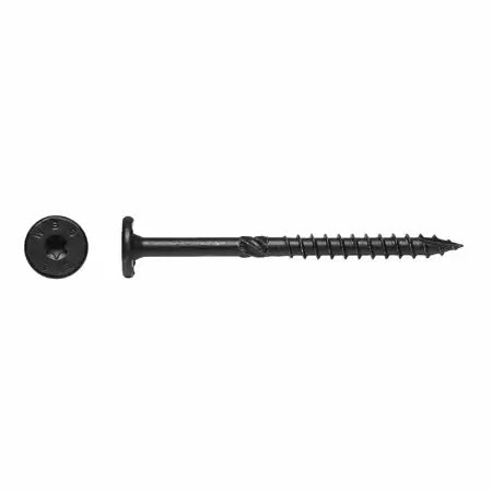 Big Timber Black Wafer Head Screws “WTX” #15 x 3-1/2” (#15 x 3-1/2”, Black)