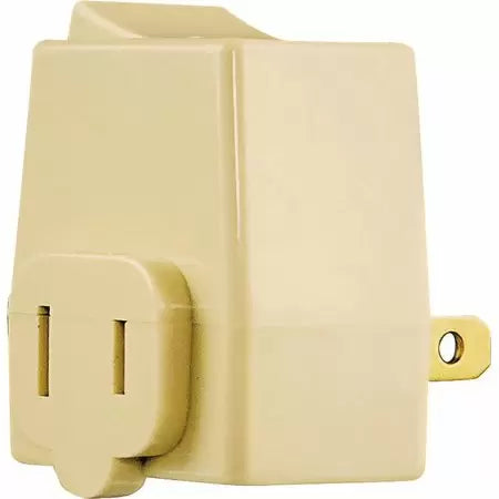 Eaton Cooper Wiring  Ivory Plug In Switch, 15 Amp, 120 Volt (Ivory, 120V)