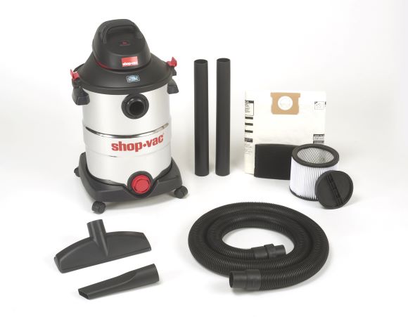 Shop-Vac 12 Gallon 5.5 Peak HP SVX2 Stainless Steel Wet/Dry Vacuum