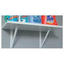 10-In. White Shelf Bracket