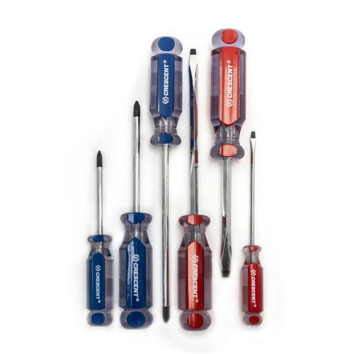 Crescent 6 Pc. Phillips®/Slotted Acetate Screwdriver Set