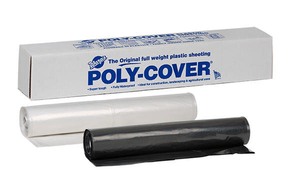 Warp Brothers Poly-Cover® Genuine Plastic Sheeting 200 Ft L x 12 Ft W x 1-1/2 Mil (200' x 12' x 1-1/2 mil, Clear)