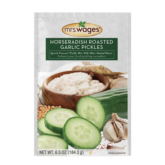 Mrs. Wages® Quick Process® Horseradish Roasted Garlic Pickle Mix With Other Natural Flavor