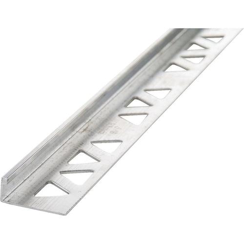 M D Building Products 3/8 In. x 8 Ft. Mill Aluminum L-Shape Ceramic Tile Edging