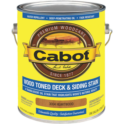 Cabot Alkyd/Oil Base Wood Toned Deck & Siding Stain, Heartwood, 1 Gal ...