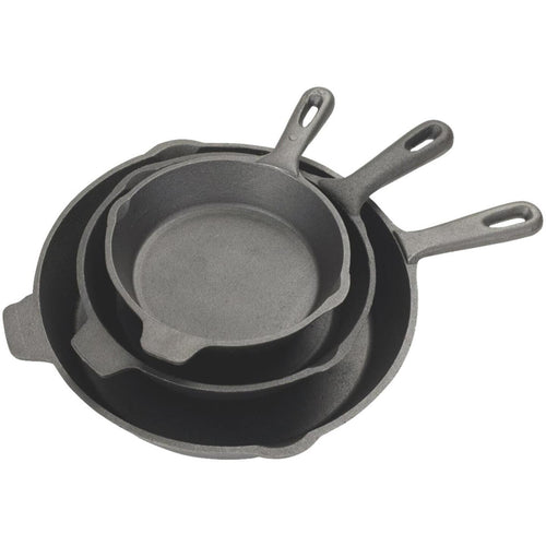 Bayou Classic Cast Iron Skillet Set (6 In., 8 In., 10 In.)