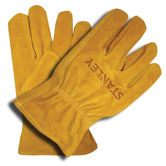 Stanley Split Cowhide Driver Gloves with Keystone Thumb, Medium