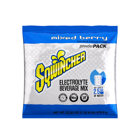 Sqwincher Powder Packs Mixed Berry 47.66 oz