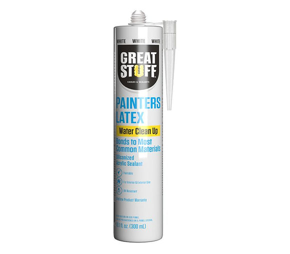 Great Stuff™ Painters Latex Siliconized Acrylic Caulk, 10.1 Fl. Oz. White