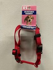 Leather Brothers OmniPet Kwik Klip Adjustable Nylon Pet Harness, Red, X-Small