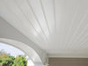 Inteplast Building Products 7-1/2 In. x 1/4 In. H. x 34 In. L. White PVC Reversible Beaded Wainscot Kit