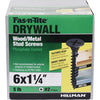 Fas-N-Tite Smart Thread Drywall Screws #6 X 1-1/4 - 5lb Box